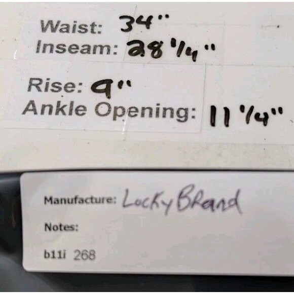 Lucky Brand Charlie Skinny Ankle Jeans Size 14/32 (READ) - Picture 15 of 15